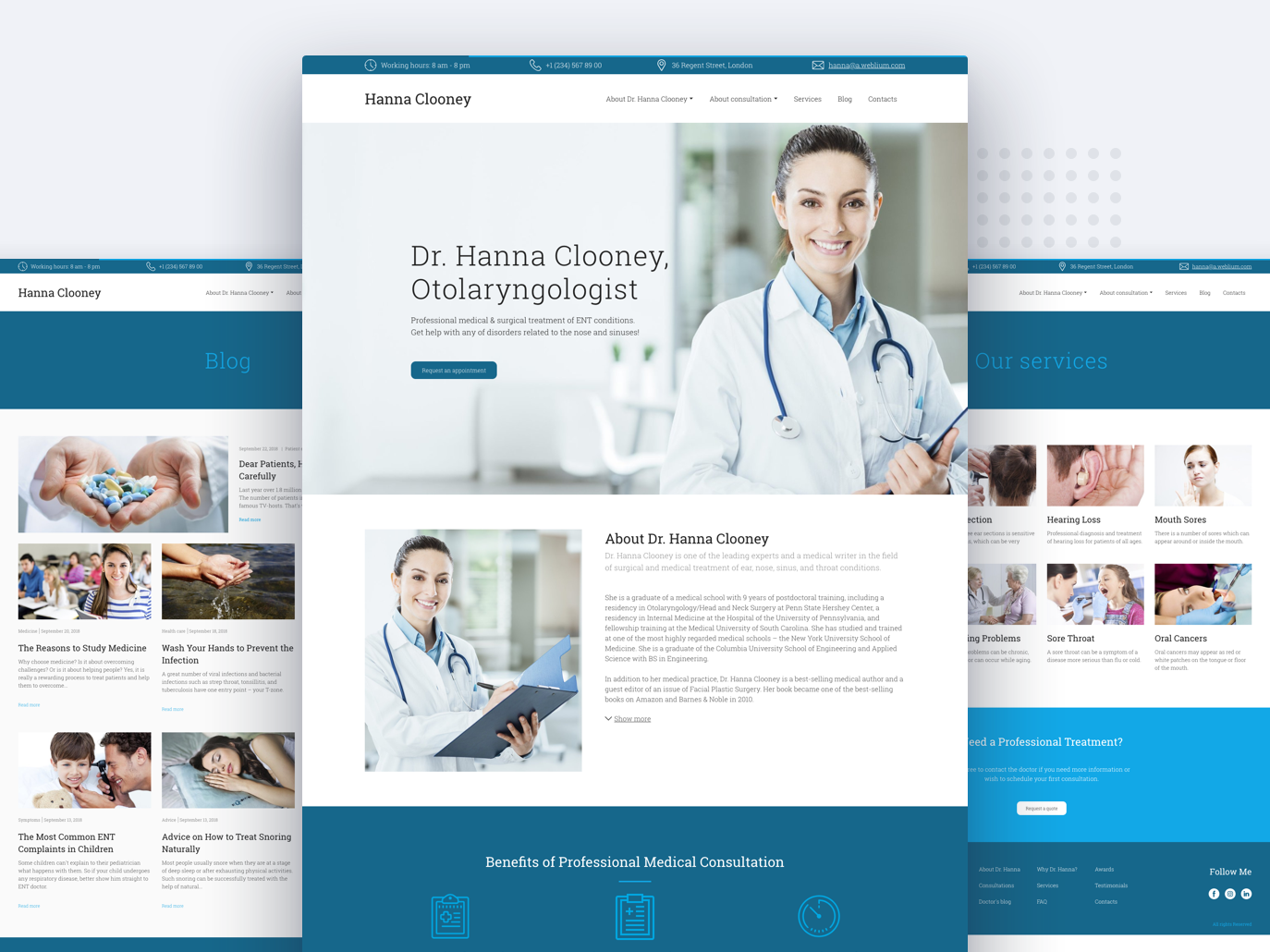 Medical Templates by Weblium on Dribbble