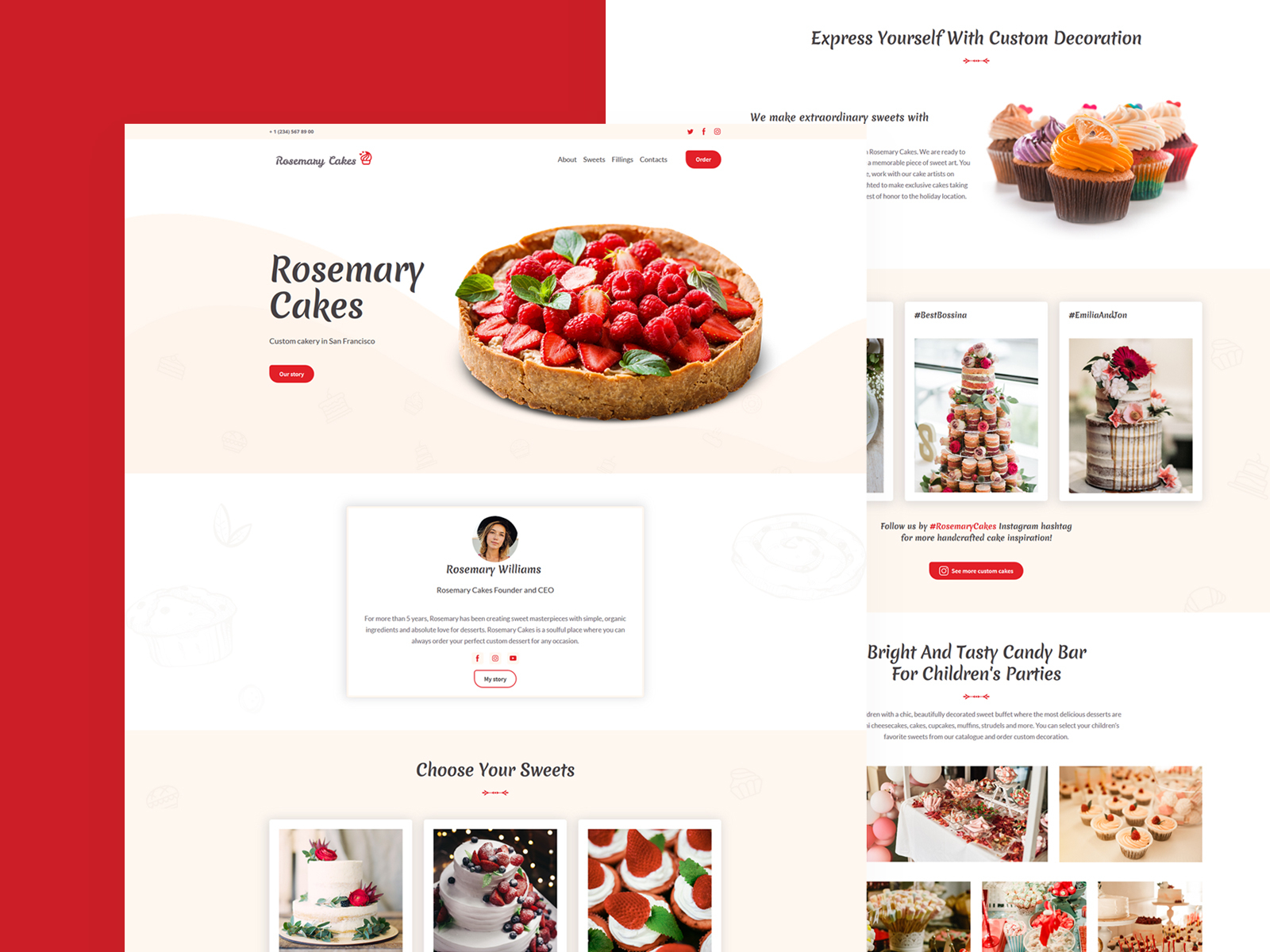 Cake Cafe - Free bootstrap template | Gridgum
