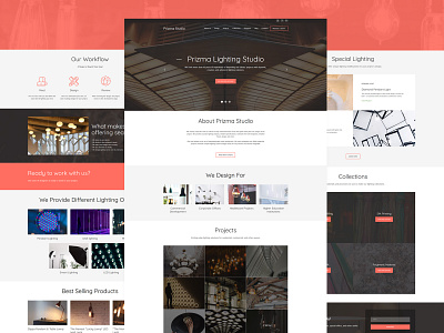 Lighting Design Studio Website Template