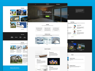 Architecture Firm Website Template 🥰 architecture consept design designer free templates idea illustration landing template template design templates ui web webdesign weblium website website concept website design website template website templates