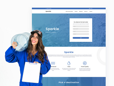 🌊 Water Delivery Website Templates 🌊 free template free templates template design templates uidesign water web design web design company weblium website website builder website concept website design website template website templates