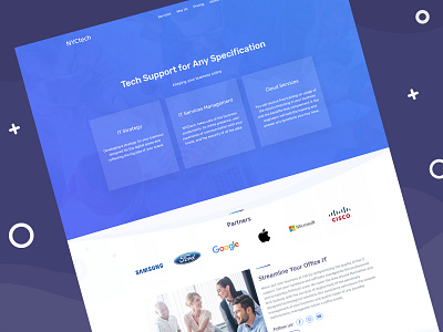 IT Services Website Template 🖥️ templates weblium website builder website design website template