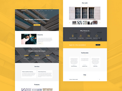 Windows Installation Website Template