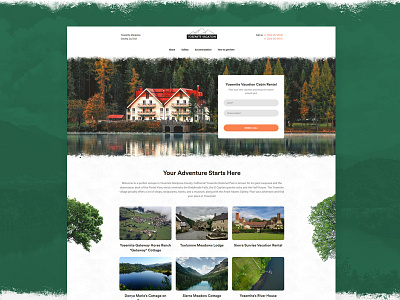 Cabin Rental Website Template