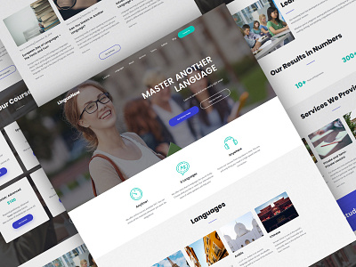 Language School Website Template