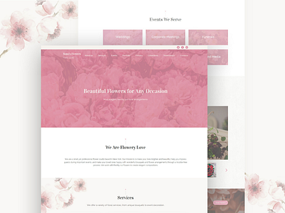 Floral Studio Website Template beautiful demo free layout live site template theme web website template