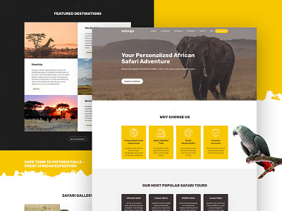 Safari Tours Website Template