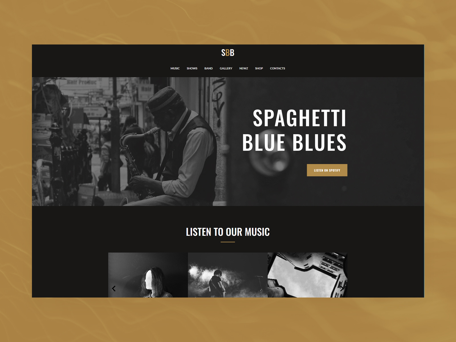 Music Band Website Template By Weblium On Dribbble