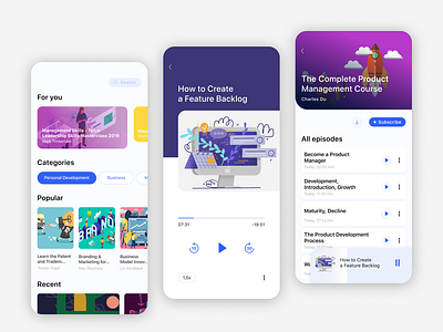 Education app app design ui ux