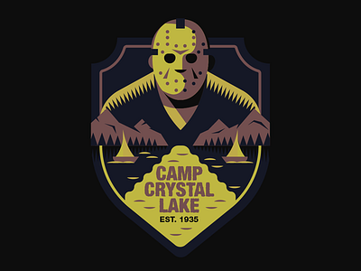 CAMP CRYSTAL LAKE badge by Salmorejo Studio on Dribbble