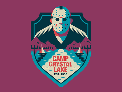 CAMP CRYSTAL LAKE badge