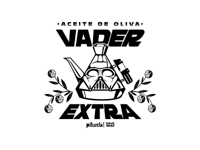 Vader Extra olive oil darth vader design graphic design illustration olive oil shirt design star wars vector