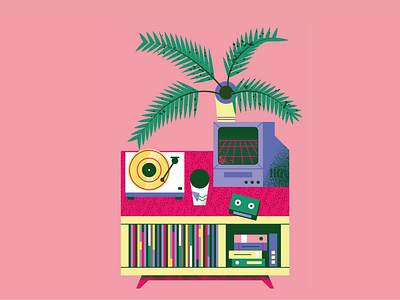 Turntables, plants & furniture. 2020 Calendar