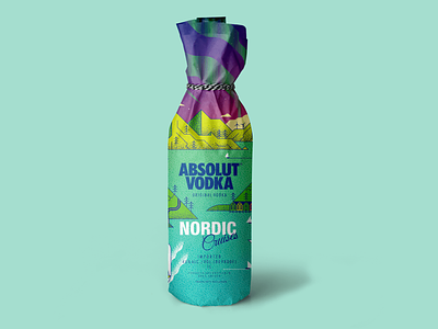 Nordic Cruises Ltd. Edition absolut art design flat flat illustration graphic design illustration illustrator linear packaging texture vector vodka