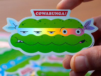 Cowabunga! sticker by Salmorejo Studio on Dribbble