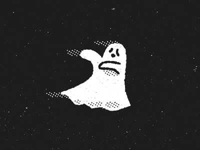 Ghost ghost halloween illustration old retro vintage