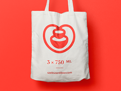 Szekszárd Wine Region arthungry bold branding grape heart identity logo proposal red region totebag wine