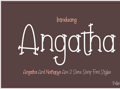 Angatha Font calligraphy design font design font script fonts illustration letterhead logo signature typeface