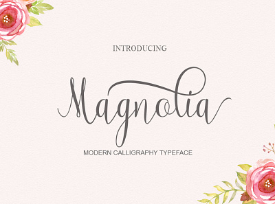 Magnolia Font calligraphy design font design font script fonts illustration letterhead logo signature typeface