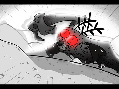 Mothman animation cartoon character design cinematic illustration monster storyboard