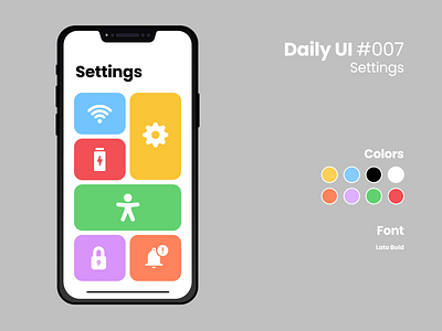 Daily UI #007 daily ui daily ui 007 daily ui challenge dailyui design figma settings ui
