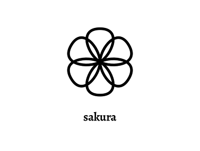 Sakura branding identity japan logo nature zen