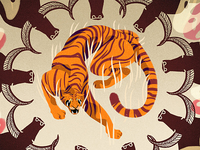Shere Kahn digital illustration illustration iris van den akker jungle book photoshop shere kahn tiger