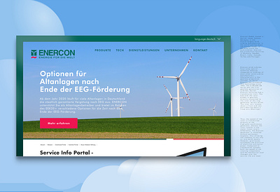 UI Design: ENERCON #7.3847.7844 branding clean energy cta design dutch ecommerce flat homepage design interface landingpage minimalism minimalistic trends typography ui ux web web design website