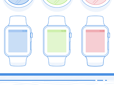 Watch Concepting apple blue concepting watch wireframing watch