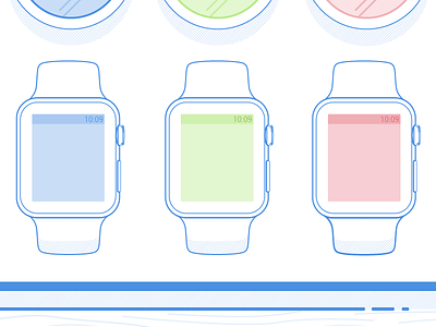Watch Concepting apple blue concepting watch wireframing watch