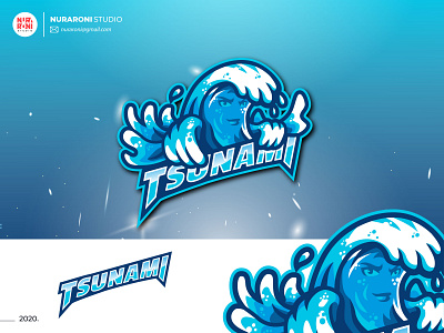 Tsunami Mascot Logo