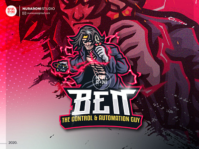 Ben the Control Mascot Logo cartoon cartoon character character digital art esport esportlogo esports gaming illustration logo logo inspiration logo maker mascot mascot design mascot designer mascot logo twitch twitch logo vector youtube