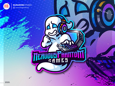 Nervous Phantom Mascot Logo