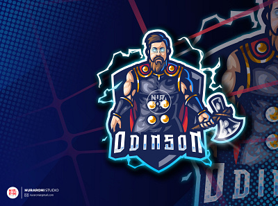 OdinSon Mascot Logo artwork cartoon cartoon character character design esport esport team esportlogo esports gaming illustration logo logo inspiration logo maker mascot mascotlogo twitch twitch logo vector youtube