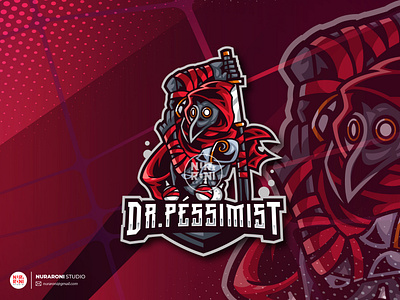 Dr Pessimist Mascot Logo