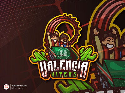 Valencia Vipers Mascot Logo cartoon character esport esport team esportlogo game online gamer gaming illustration logo logo design logo inspiration logo maker mascot mascot design mascot logo mascotlogo twitch twitch logo vector