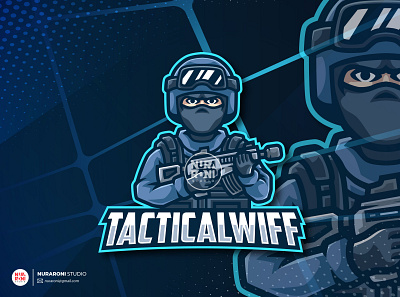 TacticalWiff Mascot Logo cartoon cartoon character character esport esport team esportlogo illustration logo logo design logo inspiration logo inspire logo maker logotype mascot mascot design mascotlogo twitch twitch logo vector youtube