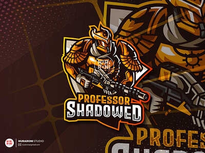 Professor Shadowed Mascot Logo