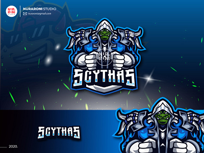 Scythas Mascot Logo adobe illustrator branding branding design cartoon cartoon character character esport esport team esportlogo game logo game online gamer gaming logo mascot mascot design mascotlogo twitch vector youtube