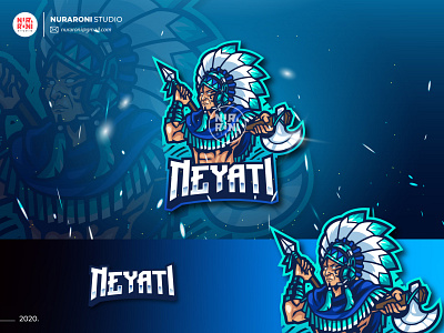 Neyati Mascot Logo badge cartoon cartoon character character esport esport team esportlogo etnic game online gamers gaming logo logo idea logo maker mascot mascot design mascotlogo twitch twitch logo vector