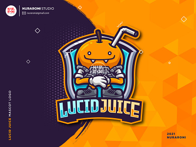 Lucid Juice Mascot Logo