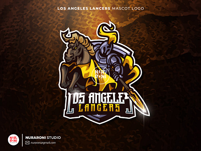 LOS ANGELES LANCERS MASCOT LOGO