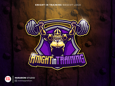 KNIGHT IN TRAINING MASCOT LOGO cartoon cartoon character character design esport esport logo esport team gamers gaming illustration logo logo maker mascot mascot design mascot logo sport logo streamers twitch ui vector