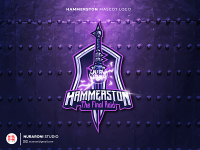 HAMMERSTON MASCOT LOGO cartoon cartoon character character design esport esport logo gaming illustration logo logo design logo inspirations logo maker mascot mascot logo sport logo streamers twitch vector