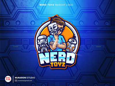 NERD TOYZ MASCOT LOGO