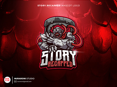 STORY RECAPPED MASCOT LOGO cartoon cartoon character character design esport esport logo gamers gaming illustration logo mascot mascot logo streamer twitch vector youtube