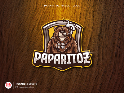 PAPARITOZ MASCOT LOGO cartoon cartoon character character design esport esport logo gamers gaming illustration logo mascot mascot logo sport streamer twitch vector youtube