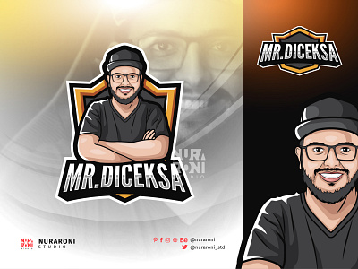 Mr. Diceksa Mascot Logo Design 3d animation branding cartoon cartoon character character design esport figure graphic design illustration logo mascot motion graphics ui vector