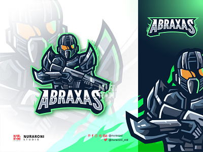 Abraxxas - Trooper Mascot logo 3d animation branding cartoon cartoon character character design esport esports graphic design gun illustration logo mascot motion graphics robot star wars trooper ui vector