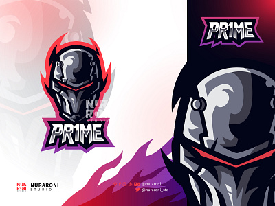 PR1ME - Custom Robot Mascot Logo